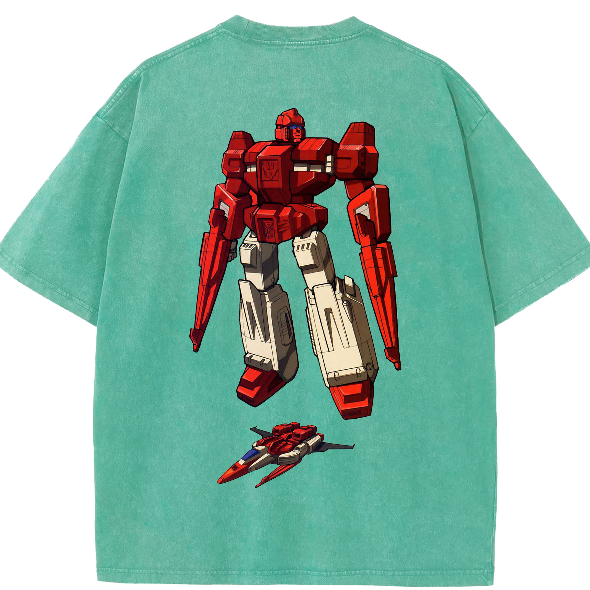（画像用）  綿100% ヴィンテージ風 半袖Tシャツ（背面プリント）